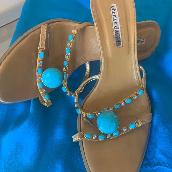 Charles David Shoes - CHARLES DAVID Dress stiletto Strappy heels slip on